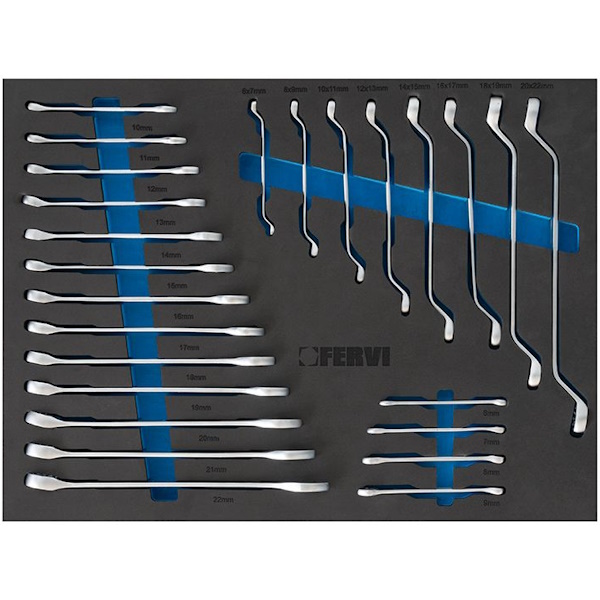 Fervi Cassettiera con 7 Cassetti Completa di 298 Utensili - FERVI - Immagine 3